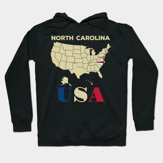 North carolina Hoodie by Cuteepi